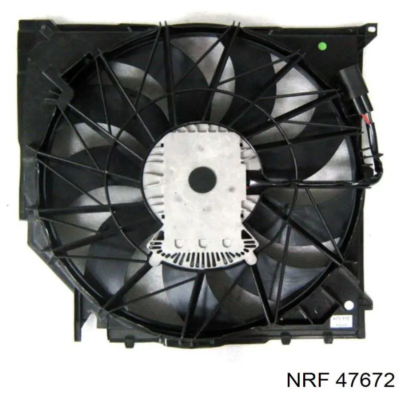 47672 NRF диффузор радиатора охлаждения, в сборе с мотором и крыльчаткой