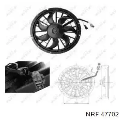 Ventilador elétrico de esfriamento montado (motor + roda de aletas) 9141249 Volvo