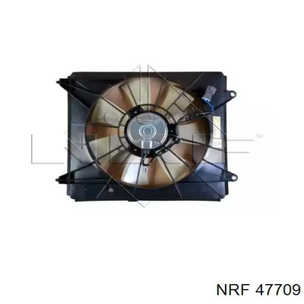Difusor de radiador, ventilador de refrigeración, condensador del aire acondicionado, completo con motor y rodete 47709 NRF