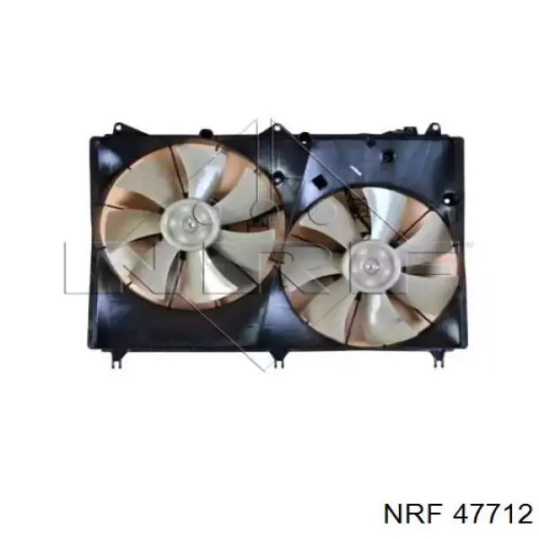 Difusor de radiador, aire acondicionado, completo con motor y rodete 47712 NRF