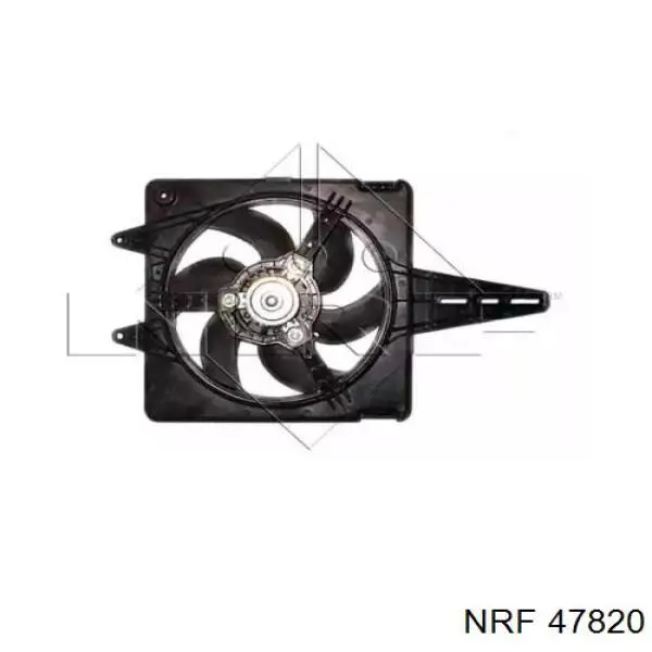 47820 NRF диффузор радиатора охлаждения, в сборе с мотором и крыльчаткой