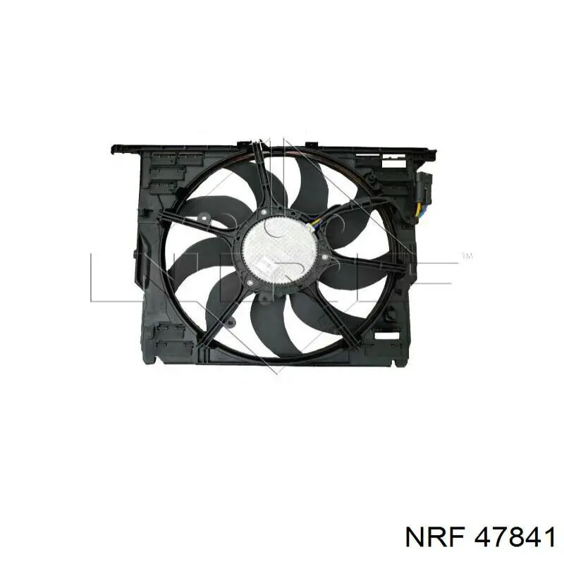 Difusor de radiador, ventilador de refrigeración, condensador del aire acondicionado, completo con motor y rodete 47841 NRF