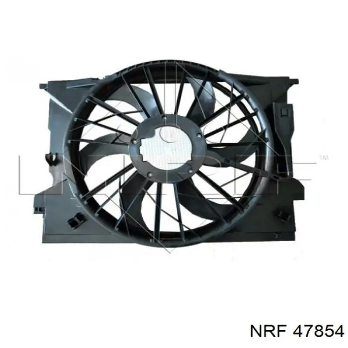 Difusor de radiador, ventilador de refrigeración, condensador del aire acondicionado, completo con motor y rodete 47854 NRF