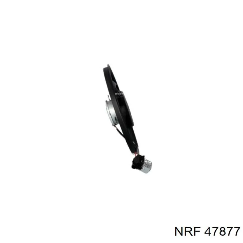 47877 NRF ventilador elétrico de esfriamento montado (motor + roda de aletas)