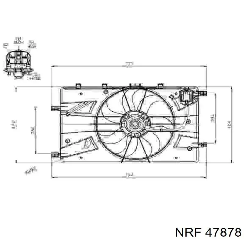 Электровентилятор охлаждения в сборе NRF 47878 цена, от 29.43 USD