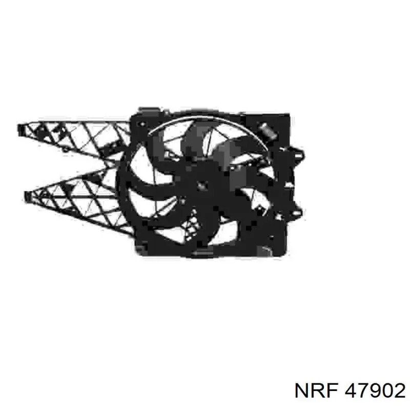 Дифузор радіатора охолодження, в зборі з двигуном і крильчаткою 47902 NRF
