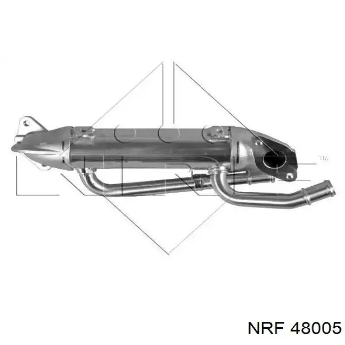 48005 NRF radiador do sistema egr de recirculação dos gases de escape