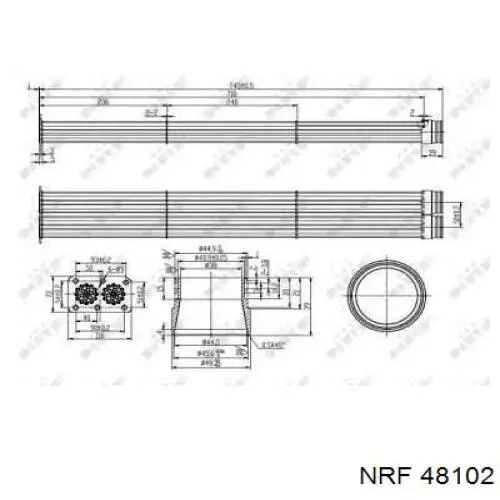 48102 NRF Радиатор системы EGR