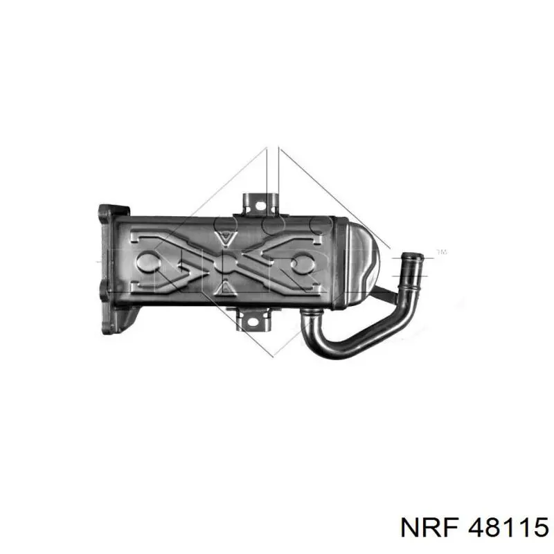 48115 NRF radiador do sistema egr de recirculação dos gases de escape