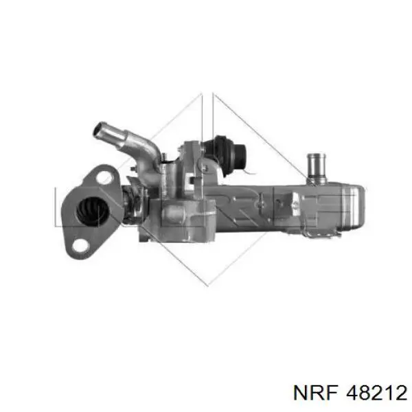 Radiador do sistema EGR de recirculação dos gases de escape para Nissan Navara (D40M)