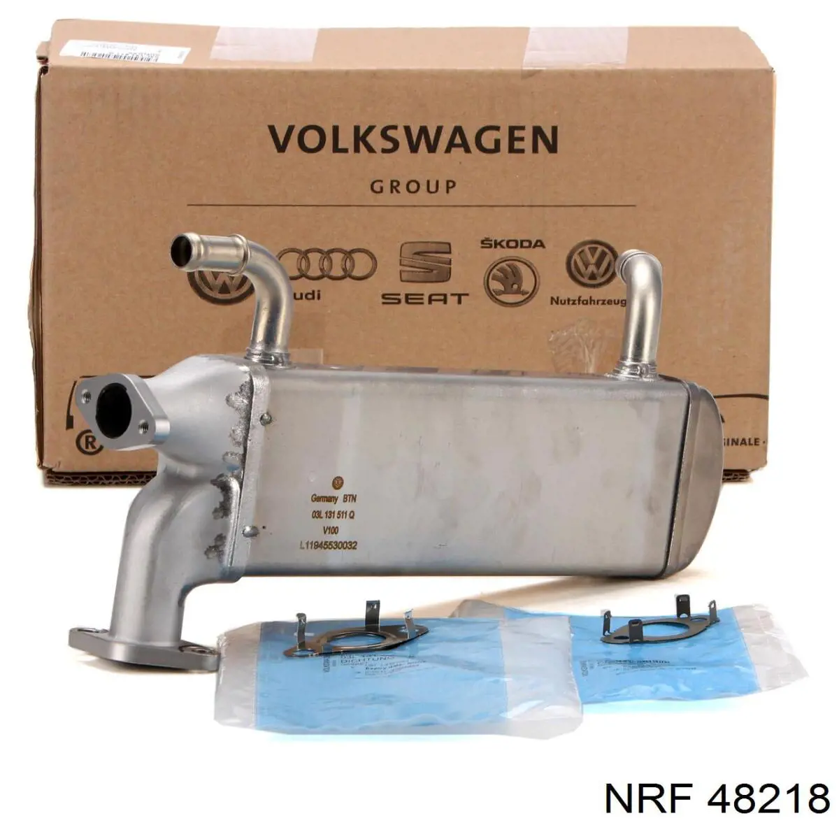 Радиатор системы EGR рециркуляции выхлопных газов на Volkswagen Crafter 30-50 