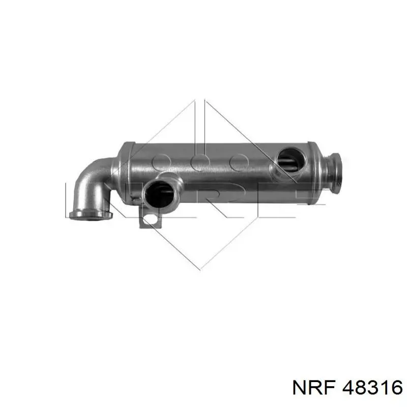 Enfriador EGR de recirculación de gases de escape 48316 NRF