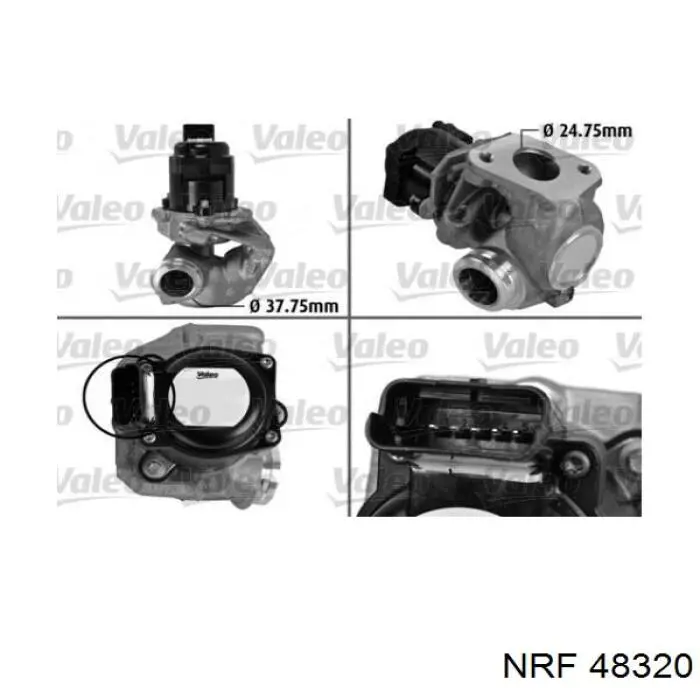 Приборы управления системы рециркуляции NRF 48320 цена, от 63.94 USD