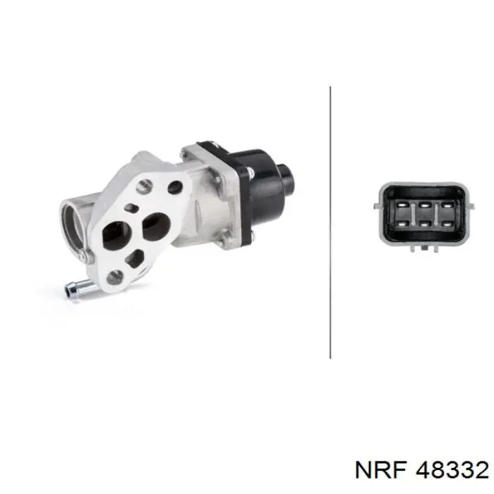 Купить 48332 NRF Клапан EGR системы рециркуляции отработавших газов
