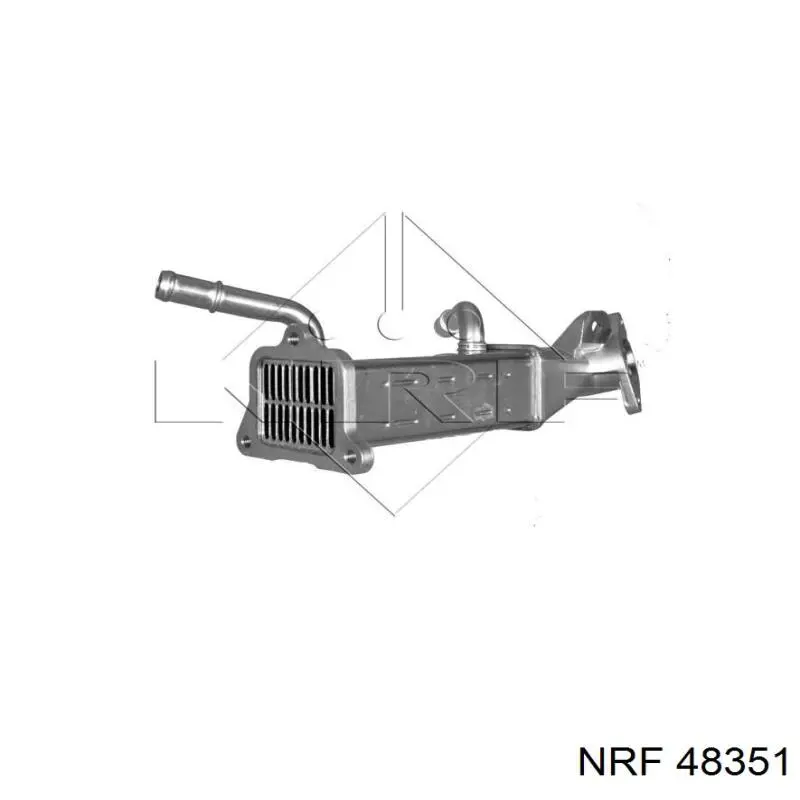 Enfriador EGR de recirculación de gases de escape 48351 NRF