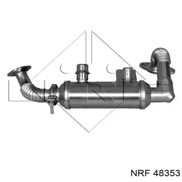 Радиатор системы EGR рециркуляции выхлопных газов на Ford Connect TC7
