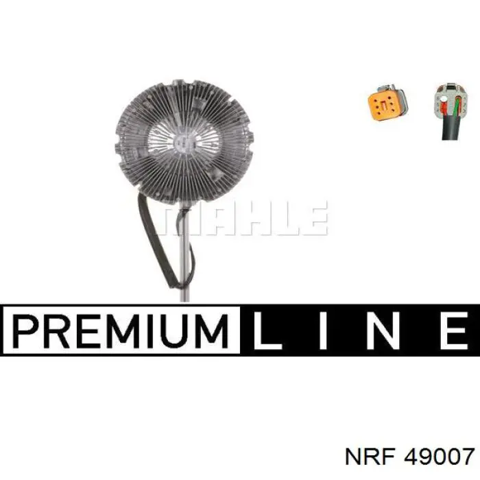 Вискомуфта вентилятора 49007 NRF