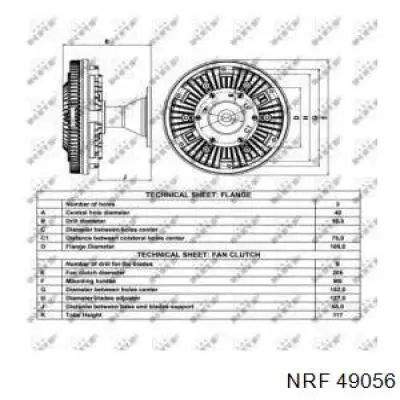 Вискозная муфта NRF 49056 цена, от 217.86 USD