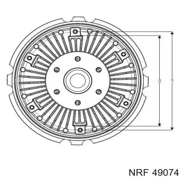 Купить 86154 Nissens Муфта вентилятора охлаждения