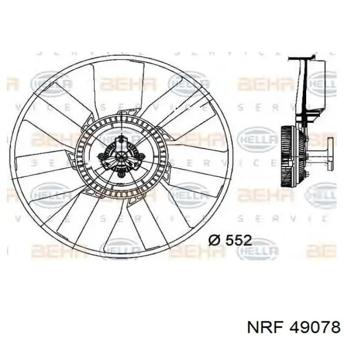 Вискозная муфта NRF 49078 цена, от 117.63 USD