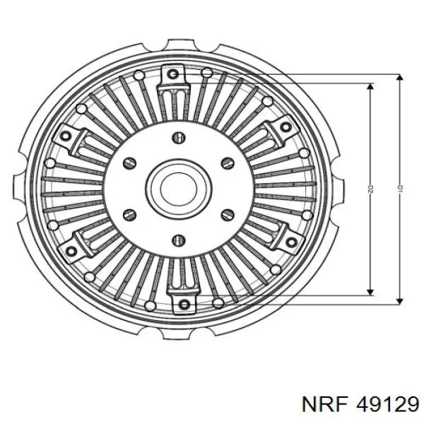 Вискозная муфта NRF 49129 цена, от 186.95 USD