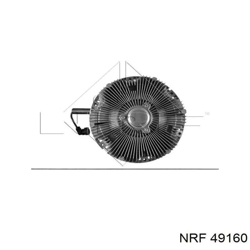 Вискомуфта вентилятора 49160 NRF