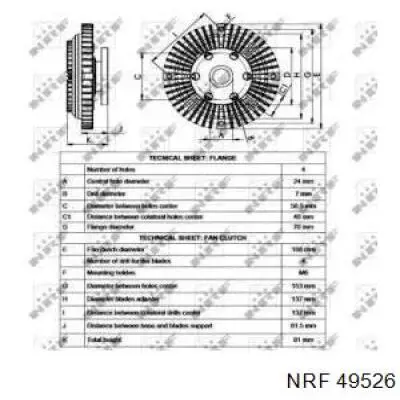 Вискозная муфта NRF 49526 цена, от 41.11 USD