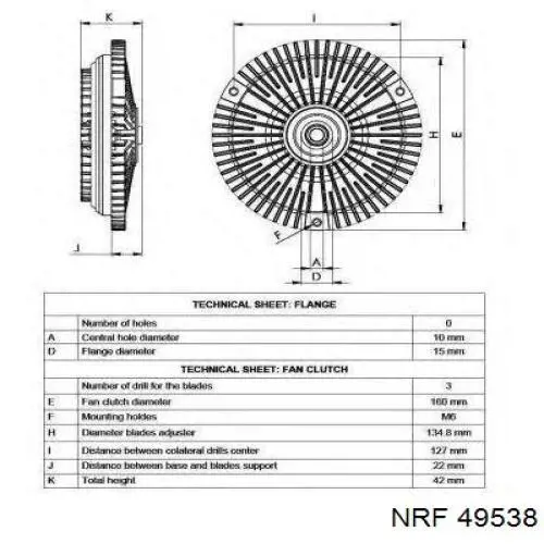 Вискозная муфта NRF 49538 цена, от 45.81 USD