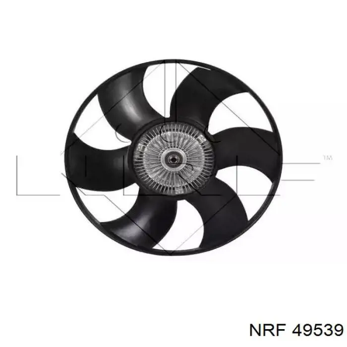 Вентилятор (крыльчатка) радиатора охлаждения NRF 49539