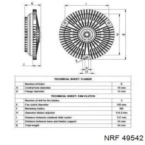 Вискозная муфта NRF 49542 цена, от 136.64 USD