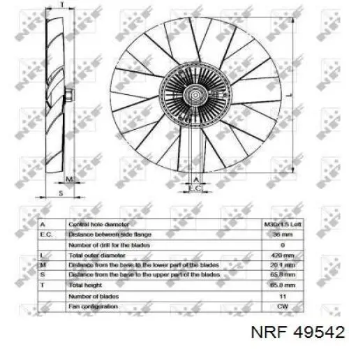  Вискомуфта вентилятора Mercedes Sprinter 