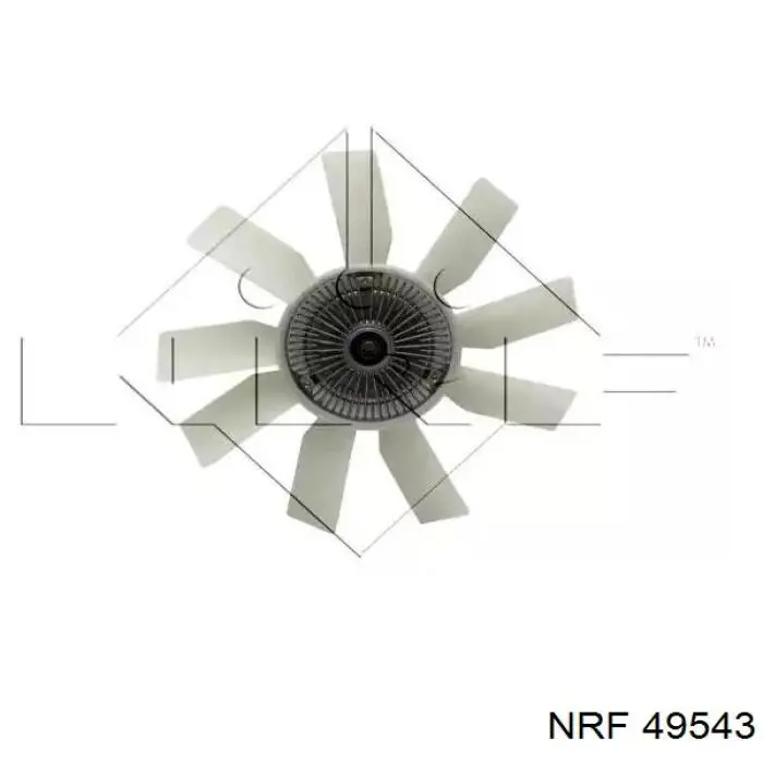 219214 Trucktec вентилятор (крыльчатка радиатора охлаждения)