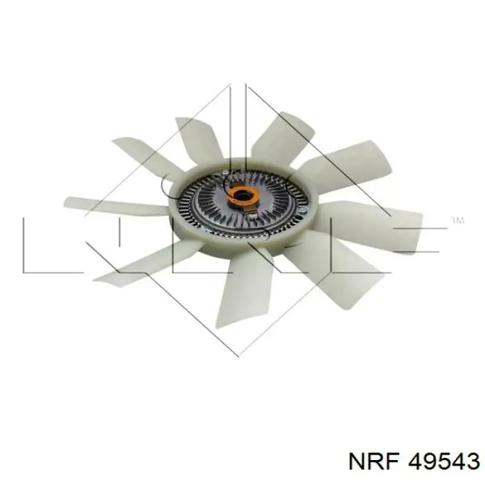 Rodete ventilador, refrigeración de motor 49543 NRF