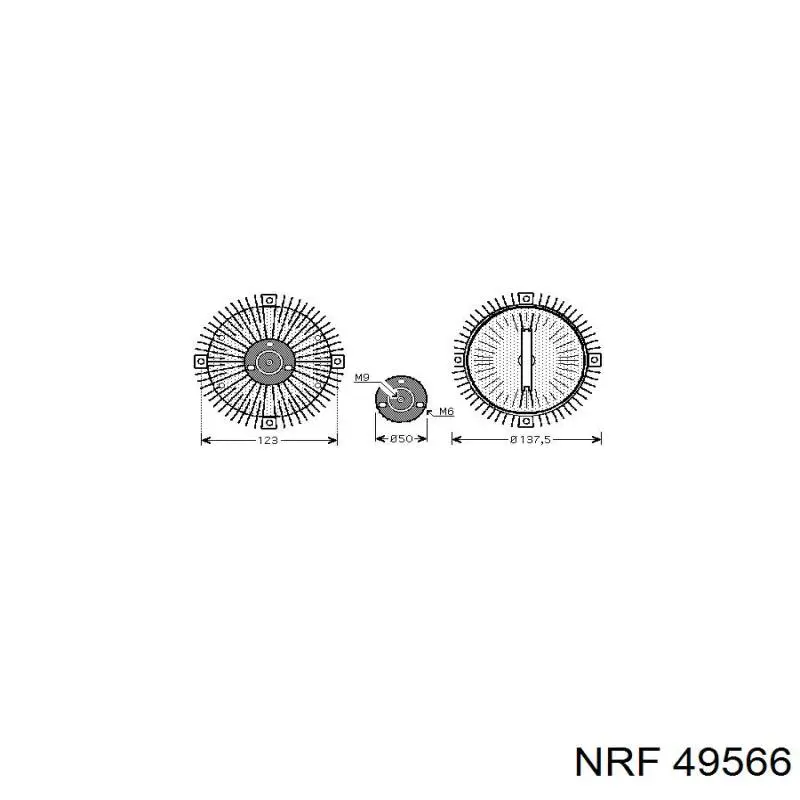 Вискозная муфта NRF 49566 цена, от 39.78 USD