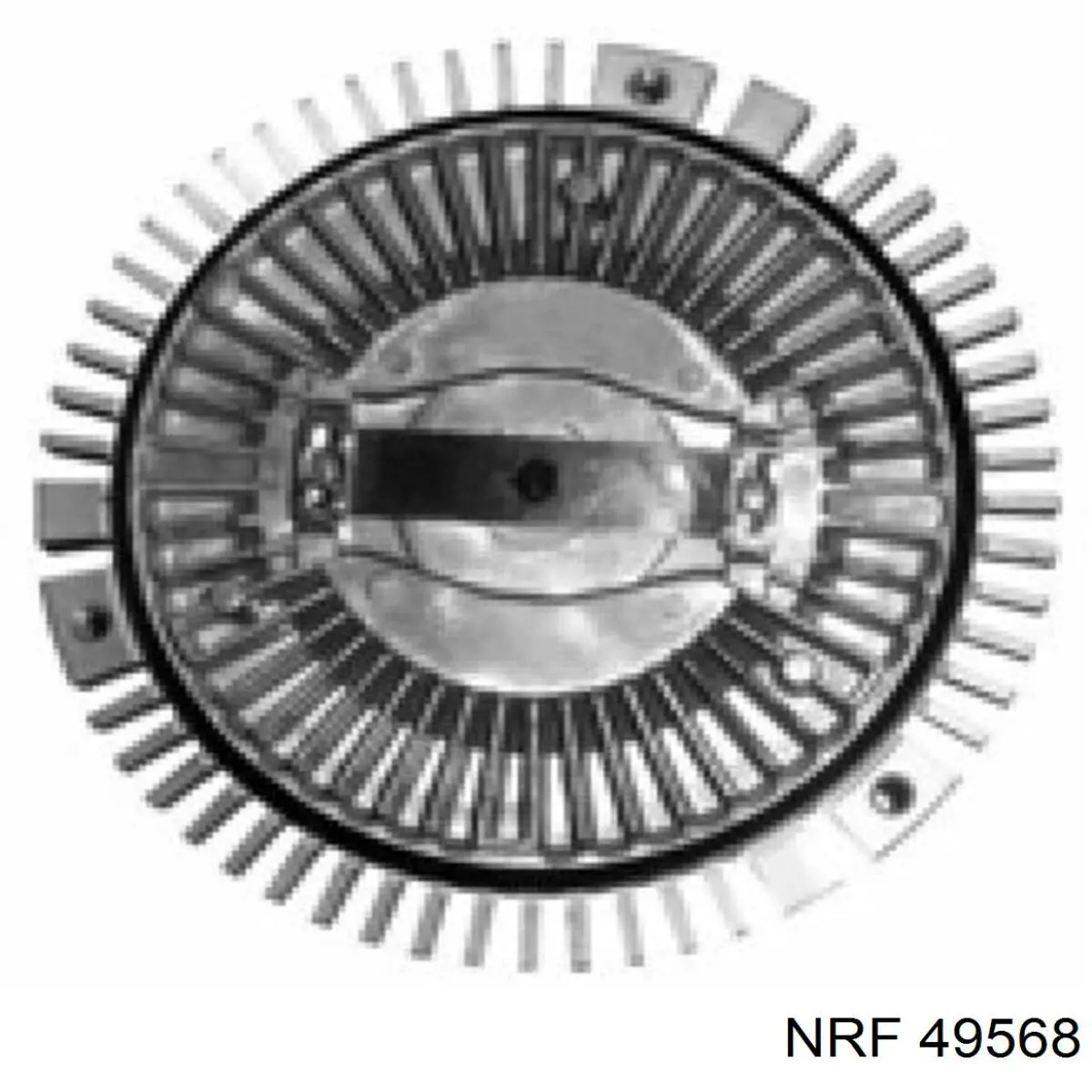 49568 NRF вискомуфта (вязкостная муфта вентилятора охлаждения)