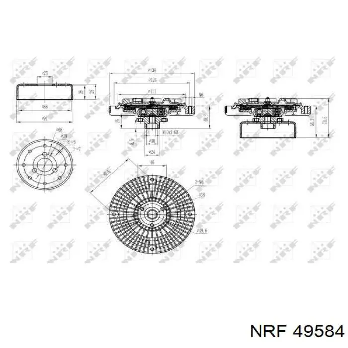 Вискозная муфта NRF 49584 цена, от 41.90 USD