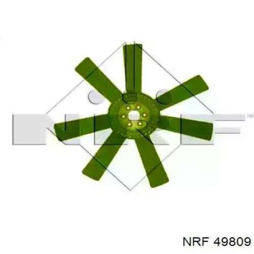 Rodete ventilador, refrigeración de motor 49809 NRF