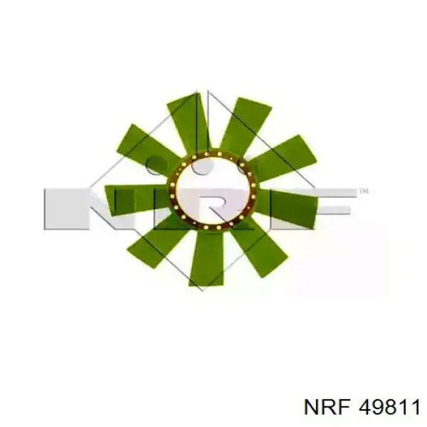 Rodete ventilador, refrigeración de motor 49811 NRF