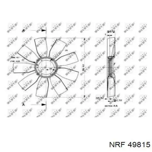 Вискозная муфта NRF 49815 цена, от 87.31 USD