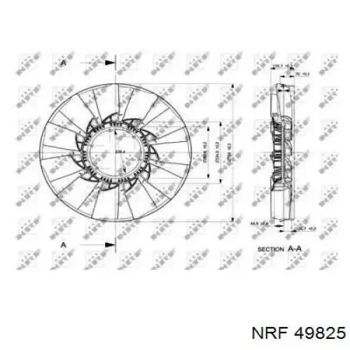 Вискозная муфта NRF 49825 цена, от 122.28 USD