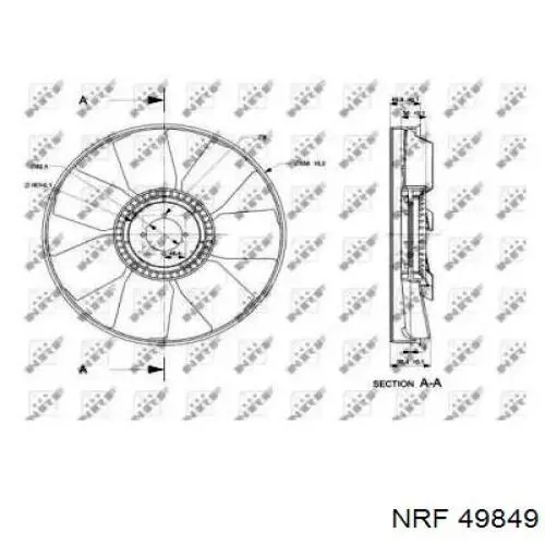 A9042050506 Mercedes ventilador (roda de aletas do radiador de esfriamento)