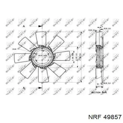 Вискозная муфта NRF 49857 цена, от 67.00 USD