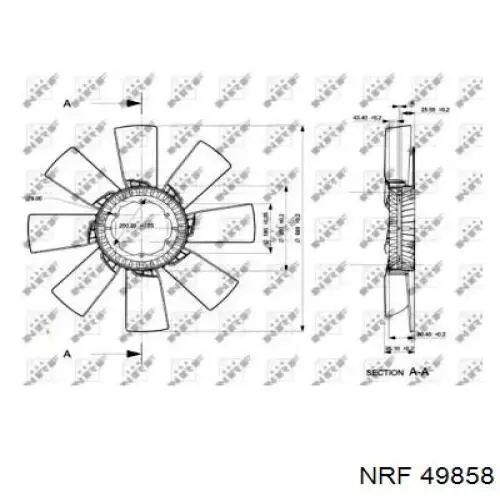 14028690 Scania ventilador (roda de aletas do radiador de esfriamento)