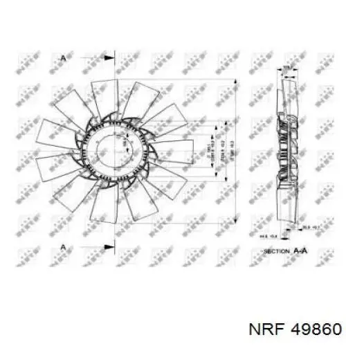 Вискозная муфта NRF 49860 цена, от 111.38 USD