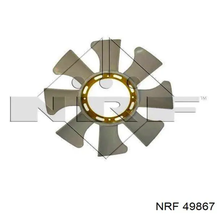 Вентилятор (крыльчатка) радиатора охлаждения NRF 49867