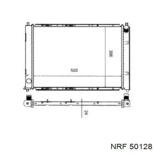 50128 NRF Радиатор основной