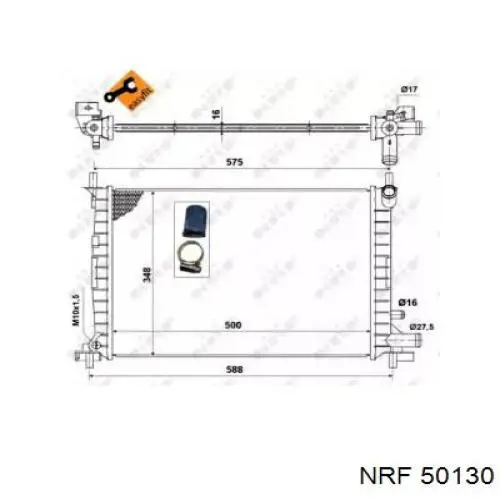 50130 NRF радиатор