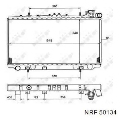 50134 NRF радиатор