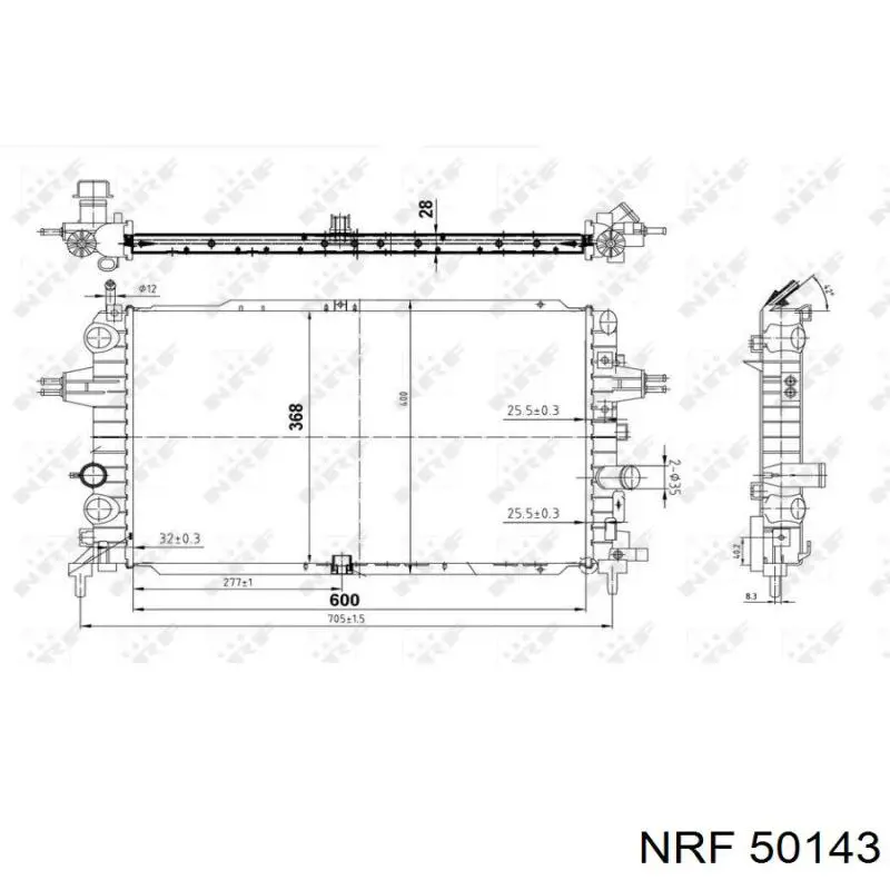 50143 NRF радиатор