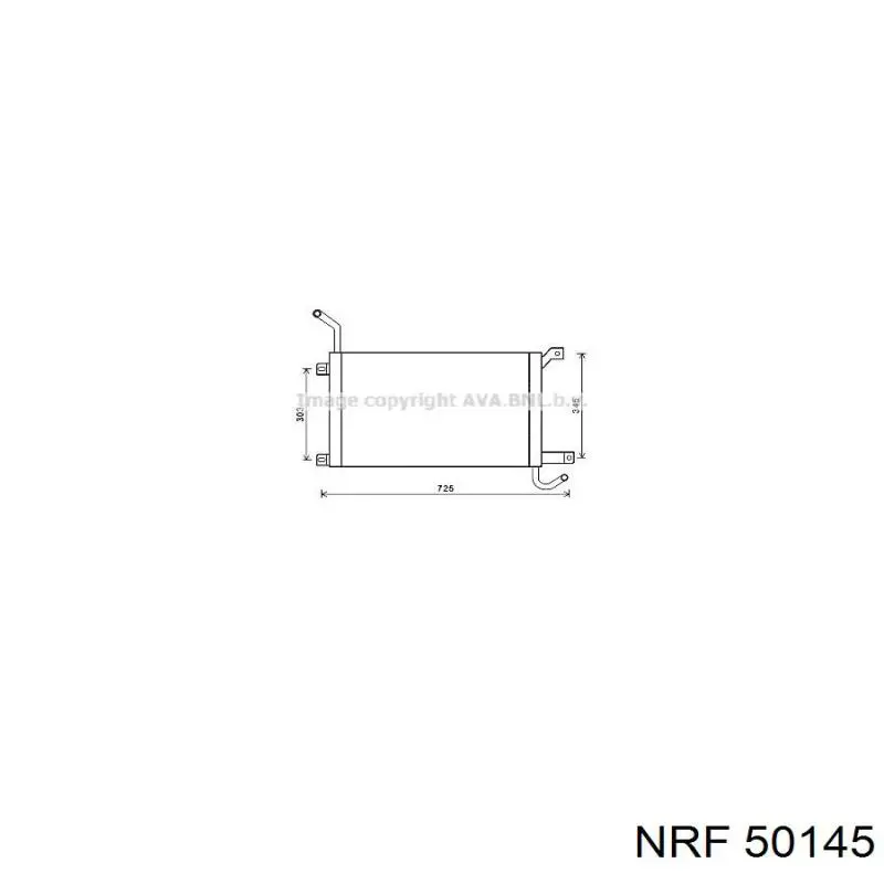 50145 NRF радиатор охлаждения двигателя дополнительный